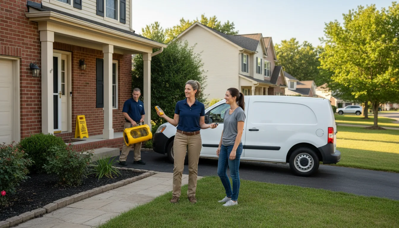 Water restoration image for Dehumidification And Cleanup Services in Garland, TX